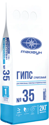 Гипс строительный Тайфун Мастер 35, 2 кг